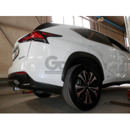 L027C GALIA Полностью оцинкованный фаркоп на Lexus NX 2014-2021. Тип шара: C (горизонтальный съемный). Невидимый вырез бампера. Нагрузки: 1500/80 кг, масса фар