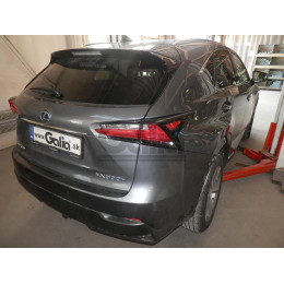 L027C GALIA Полностью оцинкованный фаркоп на Lexus NX 2014-2021. Тип шара: C (горизонтальный съемный). Невидимый вырез бампера. Нагрузки: 1500/80 кг, масса фар