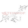 M-191 STEINHOF Фаркоп на Mercedes EQS V297 09/2021-. Невидимый вырез бампера. Тип шара: A. Нагрузки: 1000/90 кг (без электрики в комплекте)