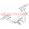 M-233 STEINHOF Фаркоп на Mercedes Vaneo w414 2002-2006 без снятия и подрезки бампера. Тип шара: A. Нагрузки: 1200/75 кг, масса фаркопа 15,47 кг (без электрики в комплекте)