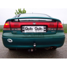 M015A GALIA Полностью оцинкованный фаркоп на Mazda 626 GE седан/хетчбек 1992-1997. Тип шара: A. Установка без снятия и выреза бампера. Нагрузки: 1700/75 кг, масс
