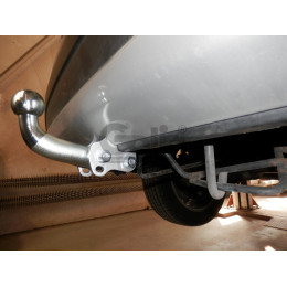 M126C GALIA Полностью оцинкованный фаркоп на Mitsubishi Outlander 2012-2019, 2019-2022. Подрозетник убирается за бампер. Тип шара: C (горизонтальный съемный). Подре