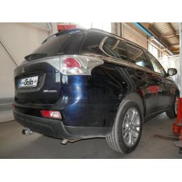 M126C GALIA Полностью оцинкованный фаркоп на Mitsubishi Outlander 2012-2019, 2019-2022. Подрозетник убирается за бампер. Тип шара: C (горизонтальный съемный). Подре