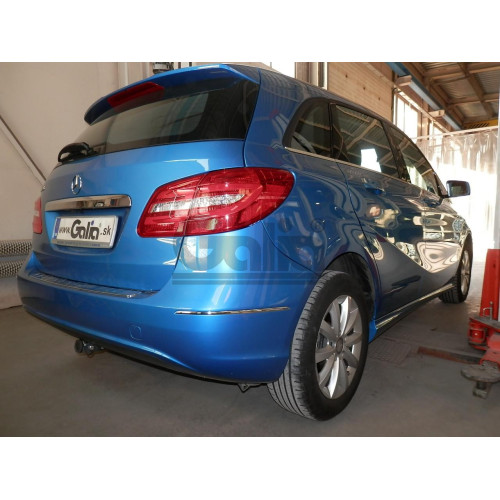 M128C GALIA Полностью оцинкованный фаркоп на Mercedes A-Class w176 дорестайлинг 2012-2015, Mercedes B-Class w246 2012-2019. Подрозетник убирается за бампер. Тип шара: C (горизонтальный съемный). Без выреза бампера. Нагрузки: 1600/100 кг, масса фаркопа 16,