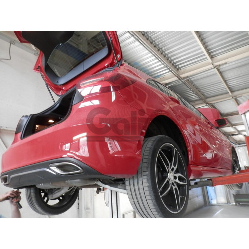 M128C GALIA Полностью оцинкованный фаркоп на Mercedes A-Class w176 дорестайлинг 2012-2015, Mercedes B-Class w246 2012-2019. Подрозетник убирается за бампер. Тип шара: C (горизонтальный съемный). Без выреза бампера. Нагрузки: 1600/100 кг, масса фаркопа 16,