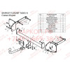 M205-A Лидер-плюс ТСУ для Mercedes M-Class w164 2005-2012 (без подрезки бампера), Mercedes M-Class w166 2012-2015, GLE-Class w166 2015-2019 (требуется подрезка бампера). Нагрузки: 1250/75 кг, масса фаркопа 18,82 кг (без электрики в комплекте)