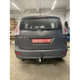 M304-A Лидер-плюс ТСУ для Mazda 5 (CR19) минивен 2005-2010 без выреза бампера. Нагрузки: 1500/75 кг, масса фаркопа 15,32 кг (без электрики в комплекте)