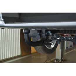 MLT-24-991422.00 PT GROUP Фаркоп на Mitsubishi L200 2023-. Необходима подрезка бампера. Тип шара: AV (вертикально съемный с ключом). Нагрузки: 3500/140 кг (без электрик