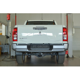 MLT-24-991422.00 PT GROUP Фаркоп на Mitsubishi L200 2023-. Необходима подрезка бампера. Тип шара: AV (вертикально съемный с ключом). Нагрузки: 3500/140 кг (без электрик