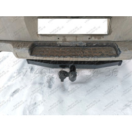 H.M15.A HALTY Фаркоп на Mitsubishi Delica 3 поколение 1986-1999 без подрезки бампера. Тип шара: A. Нагрузки: 750/75 кг, масса фаркопа 19,9 кг