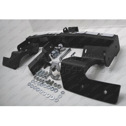 MPS-21-991124.00 PT GROUP Фаркоп с нержавеющей накладкой на Mitsubishi Pajero Sport рестайлинг 2021- без подрезки бампера. Тип шара: E (легкосъемный шар под квадрат).
