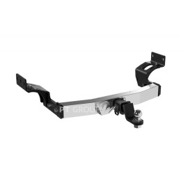 MPS-21-991124.00 PT GROUP Фаркоп с нержавеющей накладкой на Mitsubishi Pajero Sport рестайлинг 2021- без подрезки бампера. Тип шара: E (легкосъемный шар под квадрат).