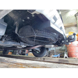 H.M19.A HALTY Фаркоп на Mitsubishi Delica D5 2007-2019, 2019- (кроме Urban Gear) без подрезки бампера. Тип шара: A. Нагрузки: 750/75 кг, масса фаркопа 16,6 кг