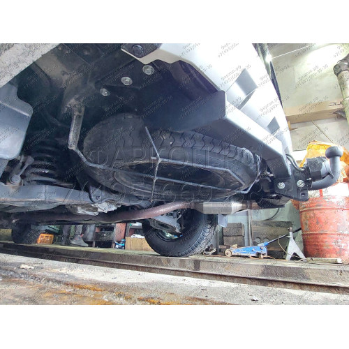 H.M19.A HALTY Фаркоп на Mitsubishi Delica D5 2007-2019, 2019- (кроме Urban Gear) без подрезки бампера. Тип шара: A. Нагрузки: 750/75 кг, масса фаркопа 16,6 кг