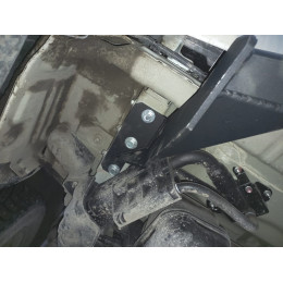 H.M19.A HALTY Фаркоп на Mitsubishi Delica D5 2007-2019, 2019- (кроме Urban Gear) без подрезки бампера. Тип шара: A. Нагрузки: 750/75 кг, масса фаркопа 16,6 кг