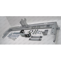 N040A GALIA Полностью оцинкованный фаркоп на Nissan X-Trail T30 2001-2007. Тип шара: A. Подрезка бампера. Нагрузки: 2100/100 кг, масса фаркопа 14,02 кг