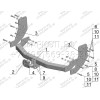 NS 18 AVTOS Фаркоп на Nissan Pathfinder R50 1996-2004, Infiniti QX4 1996-2003 без подрезки бампера. Тип шара: A. Нагрузки: 1500/75 кг, масса фаркопа 17,5 кг (без электрики в комплекте)