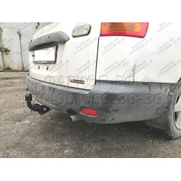 H.N21.A HALTY Фаркоп на Nissan AD Y11 2WD/4WD 1999-2005, Mazda Familia Van Y11 1999-2005 без подрезки бампера. Тип шара: A. Нагрузки: 750/75 кг, масса фаркопа 16,1 кг