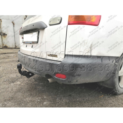H.N21.A HALTY Фаркоп на Nissan AD Y11 2WD/4WD 1999-2005, Mazda Familia Van Y11 1999-2005 без подрезки бампера. Тип шара: A. Нагрузки: 750/75 кг, масса фаркопа 16,1 кг