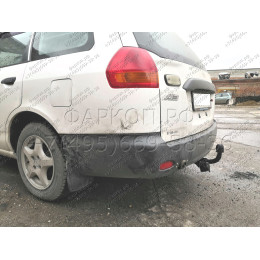 H.N21.A HALTY Фаркоп на Nissan AD Y11 2WD/4WD 1999-2005, Mazda Familia Van Y11 1999-2005 без подрезки бампера. Тип шара: A. Нагрузки: 750/75 кг, масса фаркопа 16,1 кг