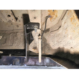 H.N21.A HALTY Фаркоп на Nissan AD Y11 2WD/4WD 1999-2005, Mazda Familia Van Y11 1999-2005 без подрезки бампера. Тип шара: A. Нагрузки: 750/75 кг, масса фаркопа 16,1 кг