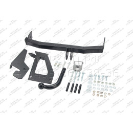 H.N21.A HALTY Фаркоп на Nissan AD Y11 2WD/4WD 1999-2005, Mazda Familia Van Y11 1999-2005 без подрезки бампера. Тип шара: A. Нагрузки: 750/75 кг, масса фаркопа 16,1 кг