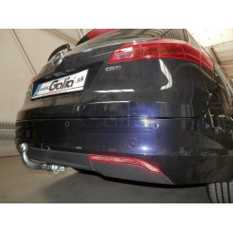 O059A GALIA Полностью оцинкованный фаркоп на Opel Insignia седан/универсал/хетчбек 2009-2017. Подрозетник убирается за бампер. Тип шара: A. Невидимый вырез 