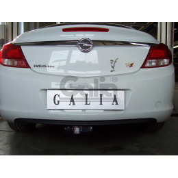 O059A GALIA Полностью оцинкованный фаркоп на Opel Insignia седан/универсал/хетчбек 2009-2017. Подрозетник убирается за бампер. Тип шара: A. Невидимый вырез 