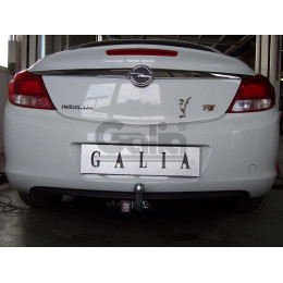 O059A GALIA Полностью оцинкованный фаркоп на Opel Insignia седан/универсал/хетчбек 2009-2017. Подрозетник убирается за бампер. Тип шара: A. Невидимый вырез 