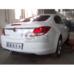 O059A GALIA Полностью оцинкованный фаркоп на Opel Insignia седан/универсал/хетчбек 2009-2017. Подрозетник убирается за бампер. Тип шара: A. Невидимый вырез 