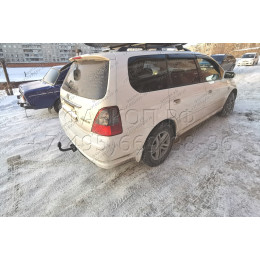 H.H06.A HALTY Фаркоп на Honda Odyssey 2WD/4WD, кроме авто с обвесом, кроме авто с 2 выхлопными трубами 1999-2003 без подрезки бампера. Тип шара: A. Нагрузки: 750/75 кг,