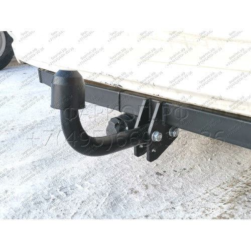 H.H06.A HALTY Фаркоп на Honda Odyssey 2WD/4WD, кроме авто с обвесом, кроме авто с 2 выхлопными трубами 1999-2003 без подрезки бампера. Тип шара: A. Нагрузки: 750/75 кг, масса фаркопа 15, 7 кг