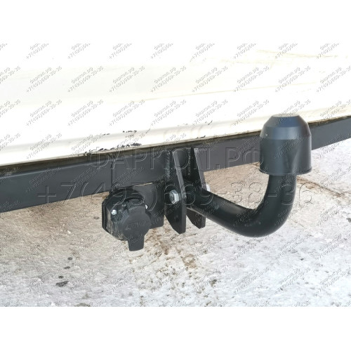 H.H06.A HALTY Фаркоп на Honda Odyssey 2WD/4WD, кроме авто с обвесом, кроме авто с 2 выхлопными трубами 1999-2003 без подрезки бампера. Тип шара: A. Нагрузки: 750/75 кг, масса фаркопа 15, 7 кг