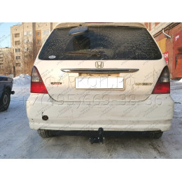 H.H06.A HALTY Фаркоп на Honda Odyssey 2WD/4WD, кроме авто с обвесом, кроме авто с 2 выхлопными трубами 1999-2003 без подрезки бампера. Тип шара: A. Нагрузки: 750/75 кг,