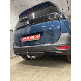 P047C GALIA Полностью оцинкованный фаркоп на Peugeot 5008 2017-2024. Подрозетник убирается за бампер. Требуется невидимая подрезка бампера. Тип шара: C (го