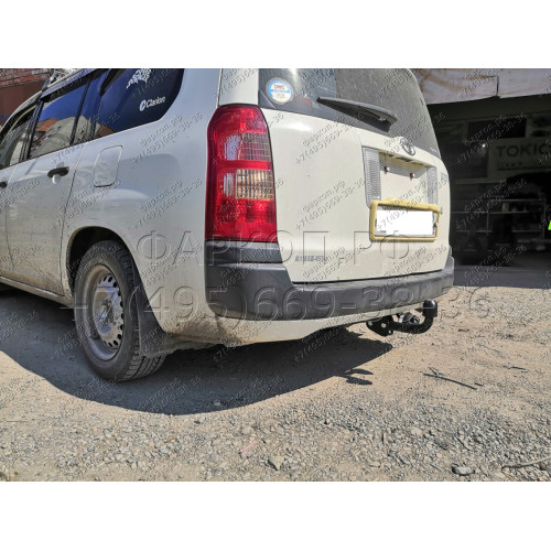 H.T66.A HALTY Фаркоп на Toyota Probox / Suceed 2WD/4WD 2002-2014 без подрезки бампера. Тип шара: A. Нагрузки: 550/75 кг, масса фаркопа 16,9 кг