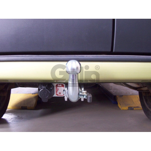 R081C GALIA Полностью оцинкованный фаркоп на Renault Kangoo 1998-2010, кроме 4x4, кроме Long. Тип шара: C (горизонтальный съемный). Установка без снятия и выреза бампера. Нагрузки: 1350/75 кг, масса фаркопа 13,77 кг