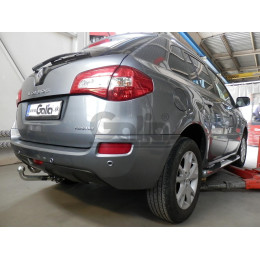 R092C GALIA Полностью оцинкованный фаркоп на Renault Koleos 2008-2016. Подрозетник убирается за бампер. Тип шара: C (горизонтальный съемный). Без выреза бамп