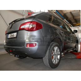 R092C GALIA Полностью оцинкованный фаркоп на Renault Koleos 2008-2016. Подрозетник убирается за бампер. Тип шара: C (горизонтальный съемный). Без выреза бамп
