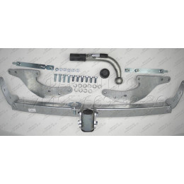R099C GALIA Полностью оцинкованный фаркоп на Renault Scenic 2016-2022, Renault Grand Scenic 2016-2022. Подрозетник убирается за бампер. Тип шара: C (горизонтальный съемны