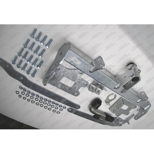 R101C GALIA Полностью оцинкованный фаркоп на Land Rover Range Rover Sport 2013-2022. Тип шара: C (горизонтальный съемный). Невидимый вырез бампера. Нагрузки: 3500/200 кг, масса фаркопа 23,87 кг