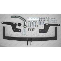 R102As АвтоСтандарт Фаркоп с оцинкованным шаром на Renault Logan Stepway 2019-2022, Renault Logan 2004-2014, 2014-2022 (без выреза в бампере), Renault Sandero 2014-2022, Renault Sandero Stepway 2014-2