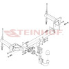 S-423 STEINHOF Фаркоп на Subaru Tribeca 2006-2014 без подрезки бампера. Тип шара: AV (вертикальное быстросъемное крепление шара на ключе). Нагрузки: 2000/100 кг, масса фаркопа 22,6 кг (без электрики в комплекте)