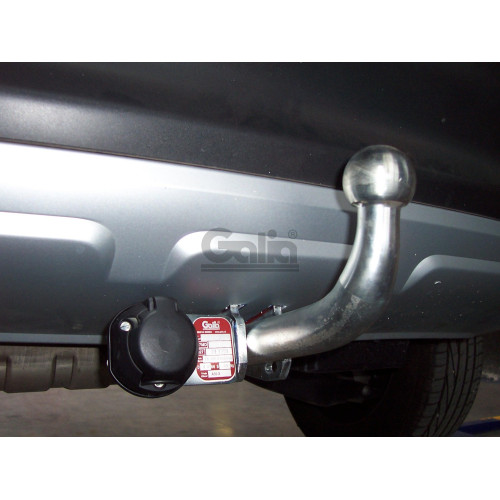 S098C GALIA Полностью оцинкованный фаркоп на Skoda Yeti 2009-2018 2WD/4WD. Тип шара: C (горизонтальный съемный). Невидимый вырез бампера. Нагрузки: 2000/80 кг, масса фаркопа 14,57 кг
