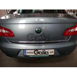 S099A GALIA Полностью оцинкованный фаркоп на Skoda Superb II лифтбек/универсал 2008-2015. Подрозетник убирается за бампер. Тип шара: A. Невидимый вырез бамп