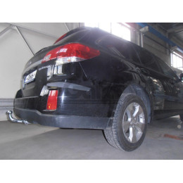 S102A GALIA Полностью оцинкованный фаркоп на Subaru Outback 2009-2015. Подрозетник убирается за бампер. Тип шара: A. Невидимый вырез бампера. Нагрузки: 2100/85 к