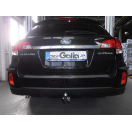 S102A GALIA Полностью оцинкованный фаркоп на Subaru Outback 2009-2015. Подрозетник убирается за бампер. Тип шара: A. Невидимый вырез бампера. Нагрузки: 2100/85 к
