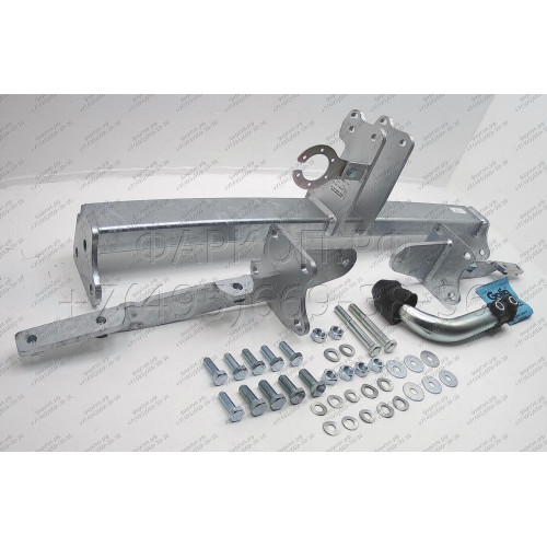 S102A GALIA Полностью оцинкованный фаркоп на Subaru Outback 2009-2015. Подрозетник убирается за бампер. Тип шара: A. Невидимый вырез бампера. Нагрузки: 2100/85 кг, масса фаркопа 16,22 кг