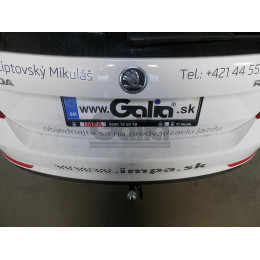 S104C GALIA Полностью оцинкованный фаркоп на Skoda Rapid лифтбек/универсал 2013-2020, 2020-2022, SEAT Toledo седан 2013-2018. Подрозетник убирается за бампер. Тип шара: C