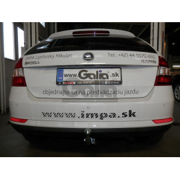 S104C GALIA Полностью оцинкованный фаркоп на Skoda Rapid лифтбек/универсал 2013-2020, 2020-2022, SEAT Toledo седан 2013-2018. Подрозетник убирается за бампер. Тип шара: C